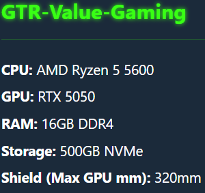 GTR-Value-Gaming